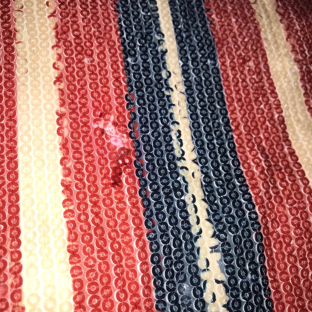 Zara Multicolored Sequin Top/ Size Xs - image 5